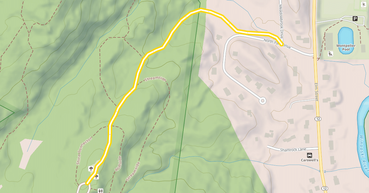 Map preview of Parks Connector