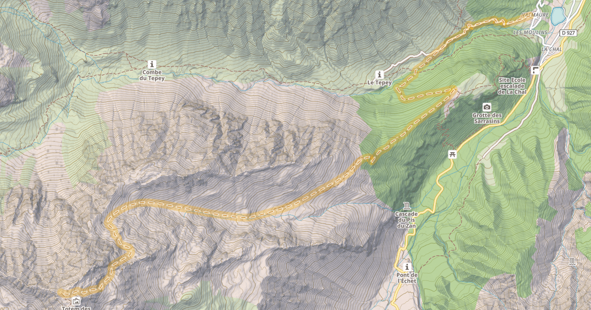 Map preview of Cime du Sambuis — Valmaure