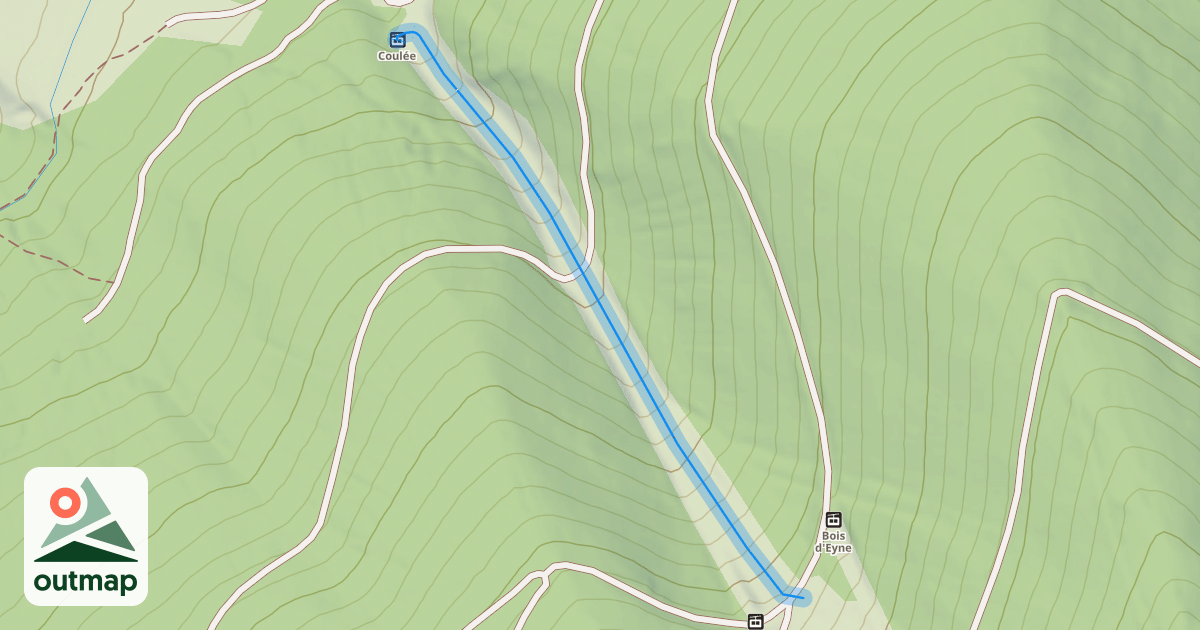 Map of Coulée d'Eyne