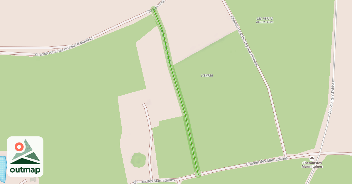 Map of Sentier rural de l'Enfer