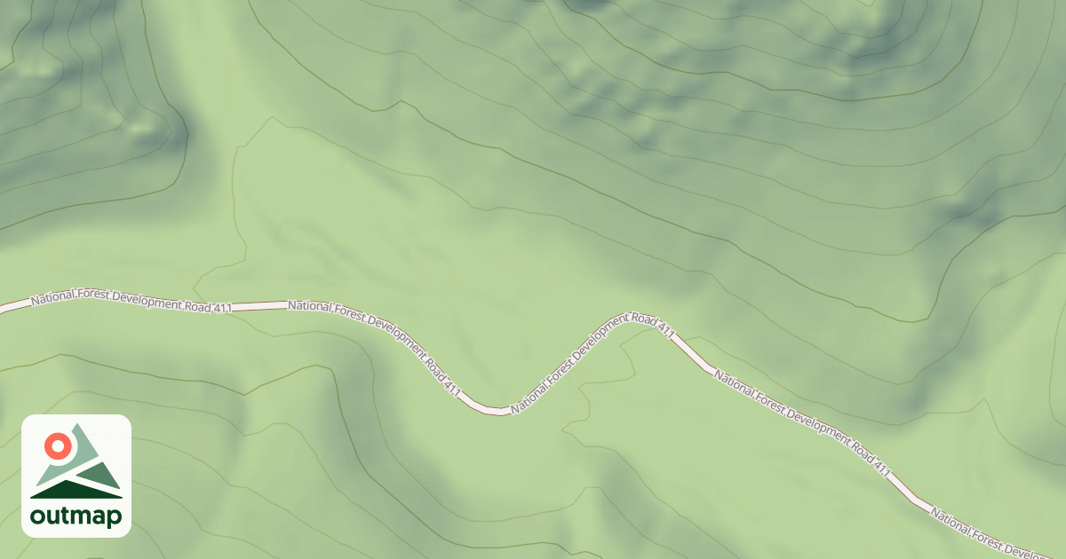 Map of PINE CREEK SPUR