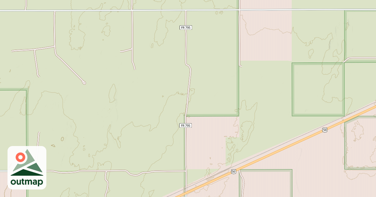 Map of MIDDLE SANDHILLS