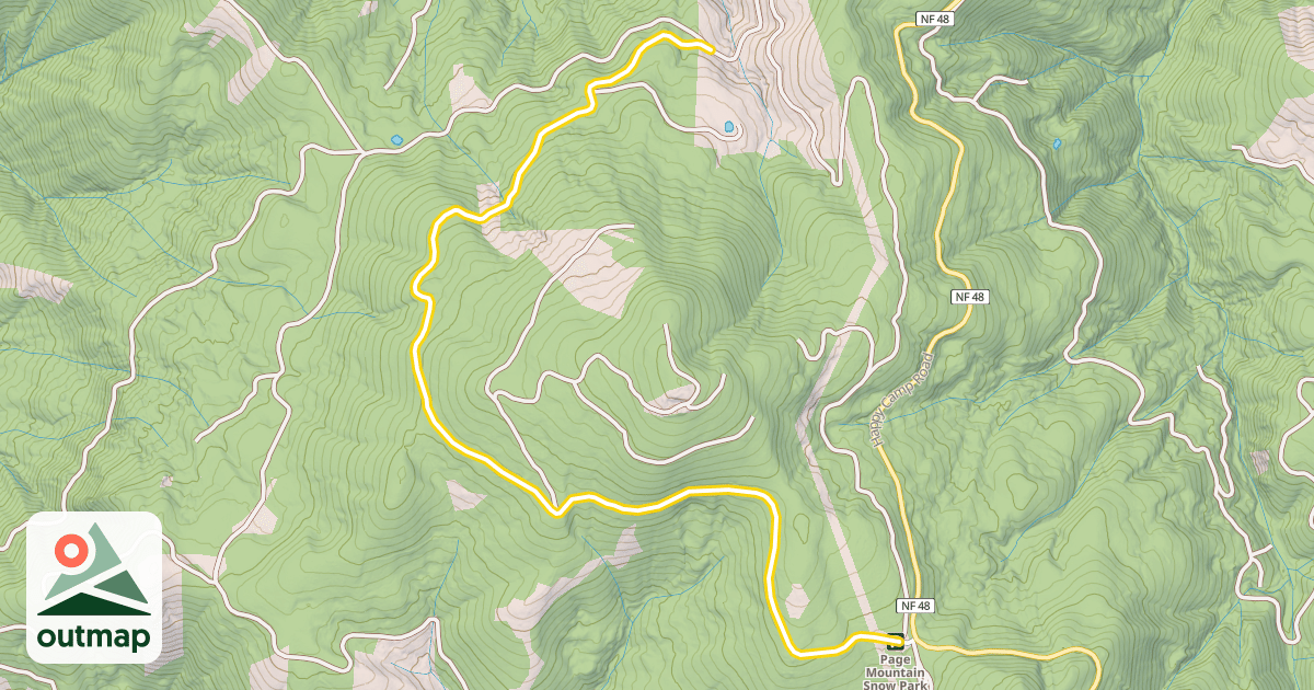 Map of Page Loop Road