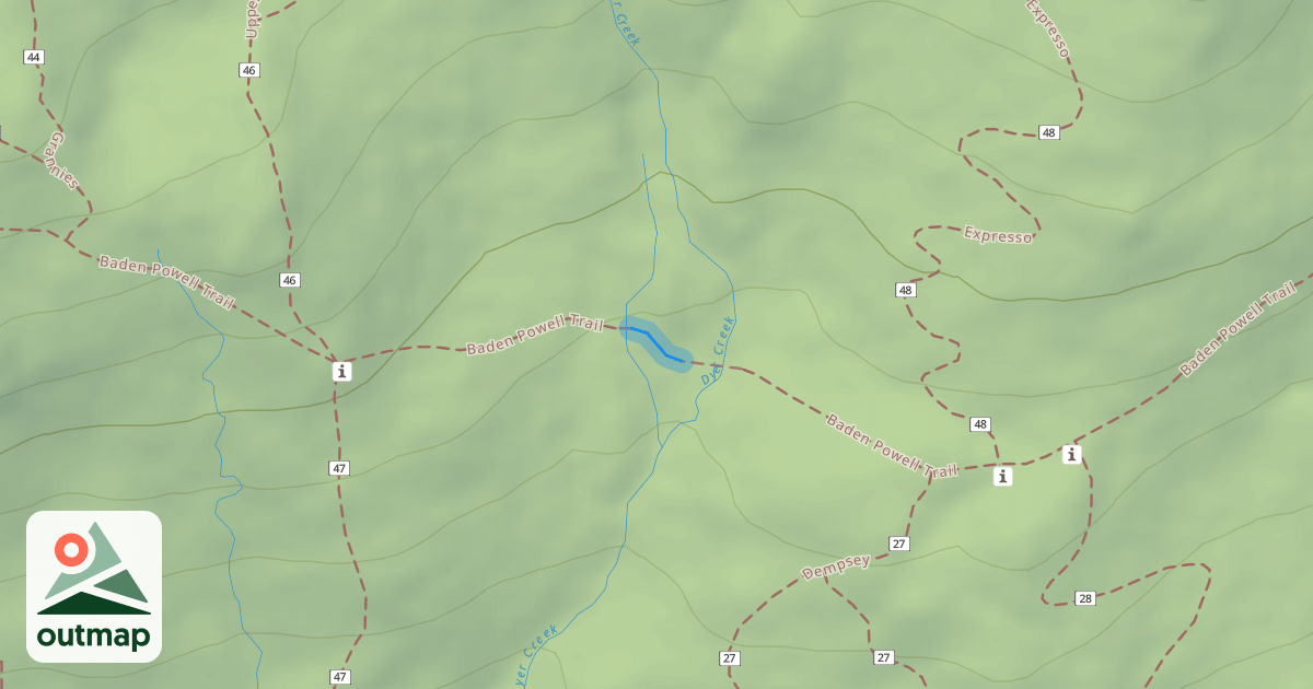 Map of Baden Powell Trail