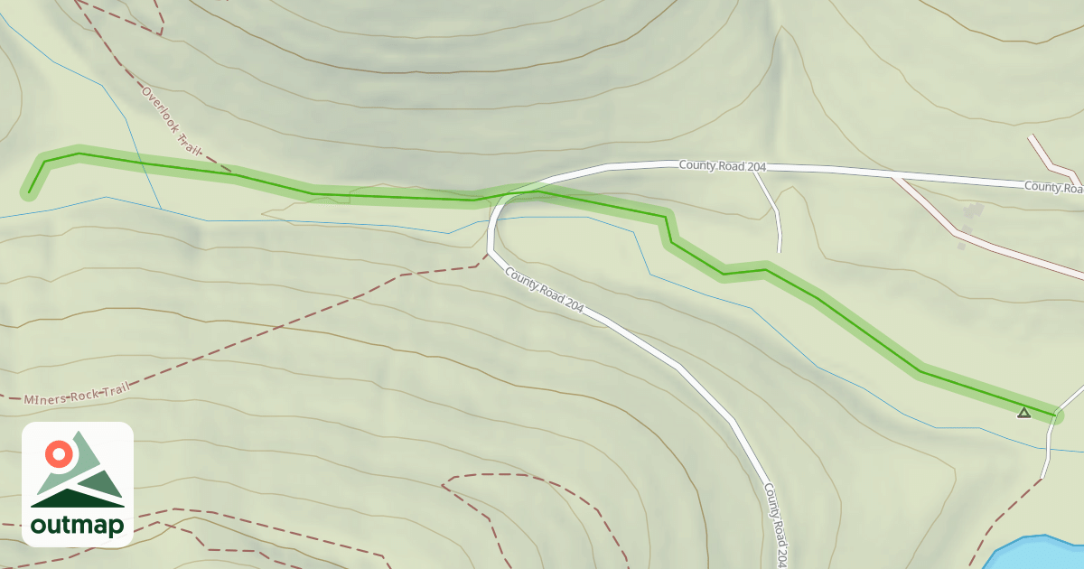 Map of Mulladay Hollow Trail