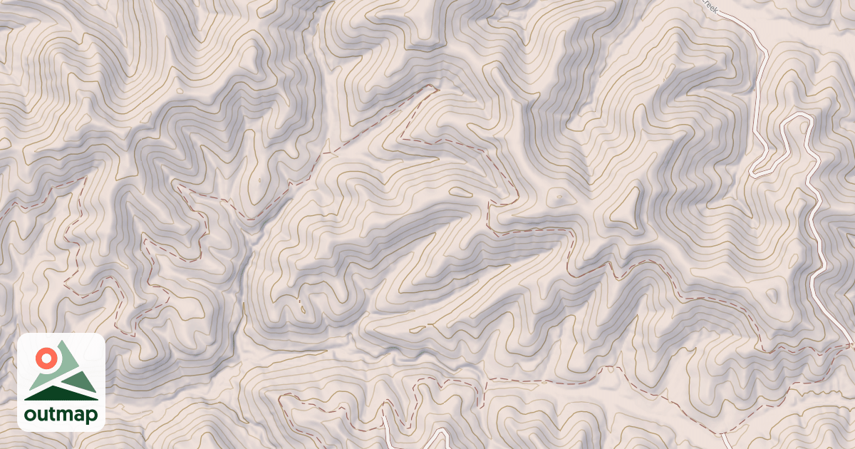 Map of Left Fork Of Elisha Creek