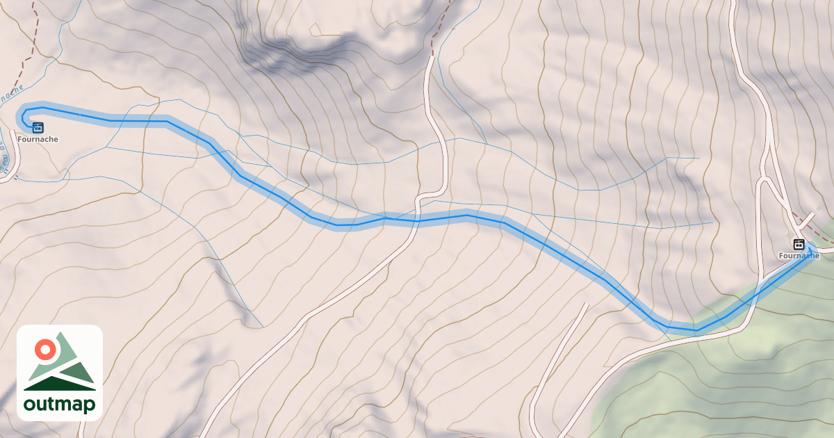 Map of La Fournache