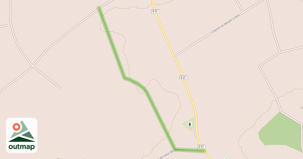 Map of Chemin du Haut des Blanches