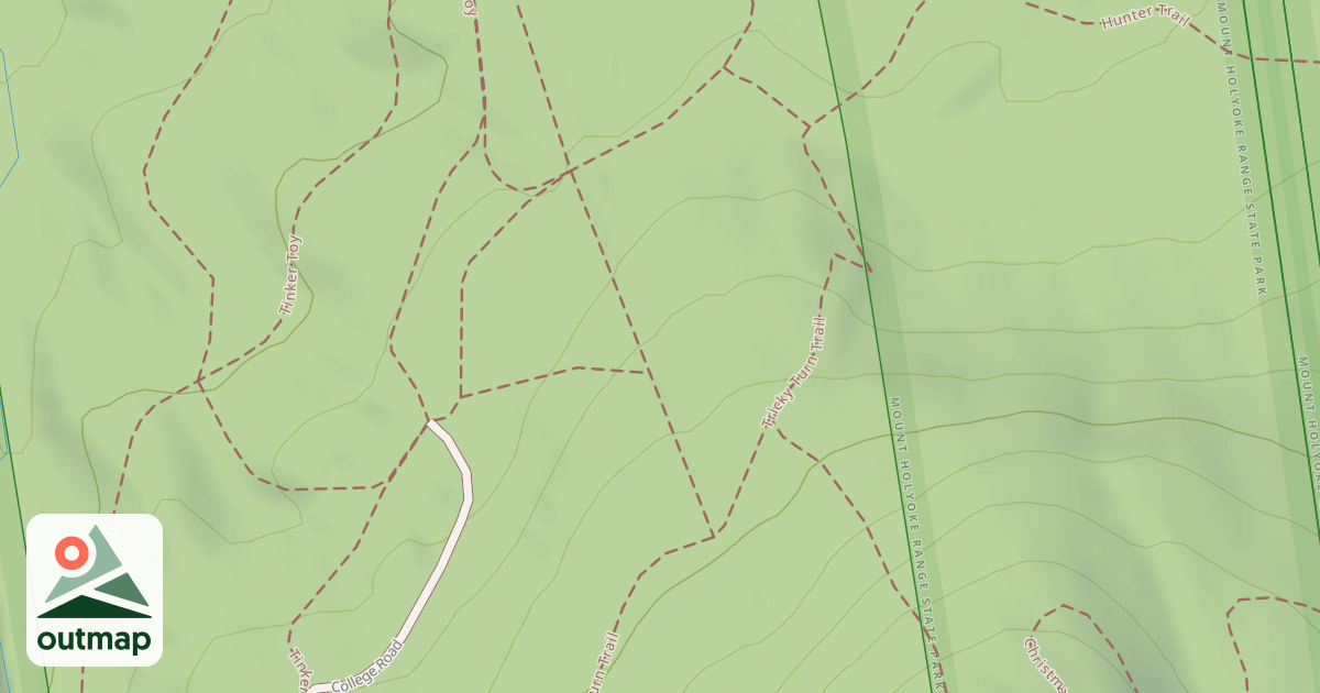 Map of College Ski Trail