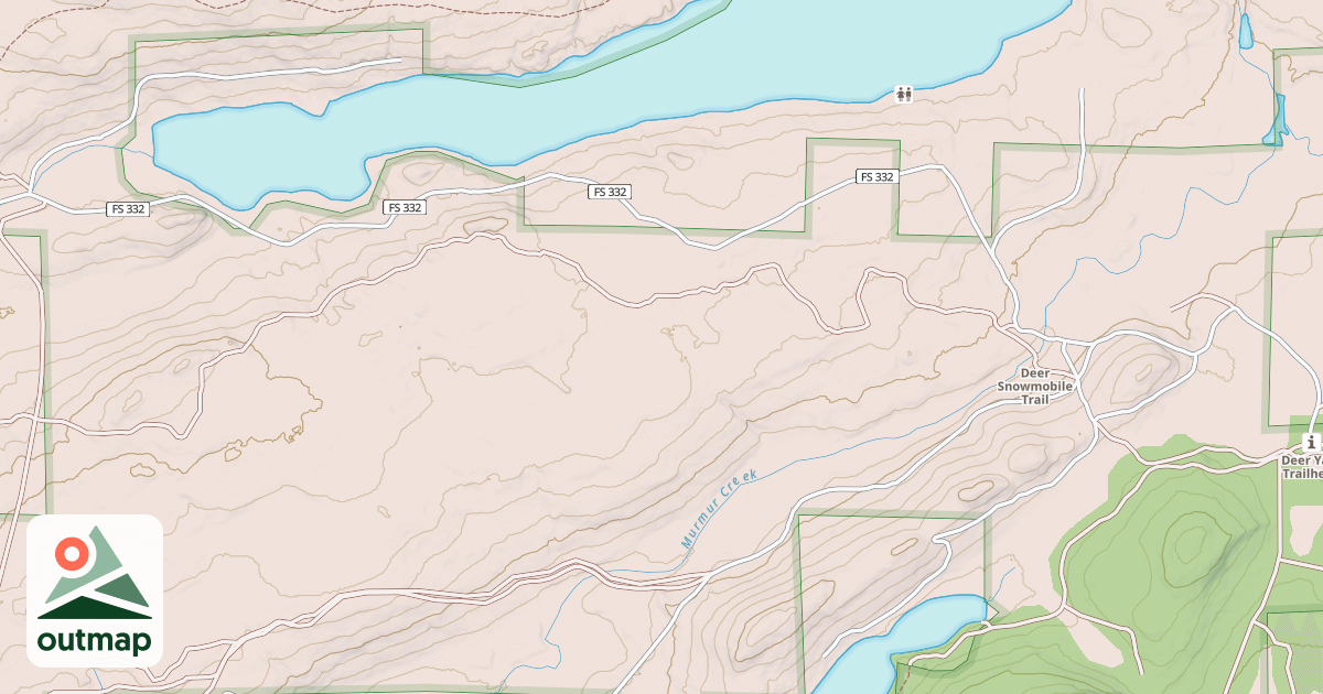 Map of Deer Snowmobile Trail