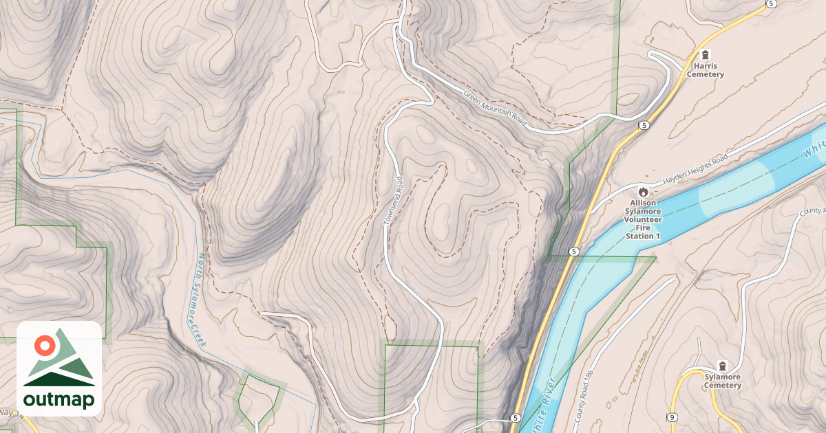 Map of HAYDEN