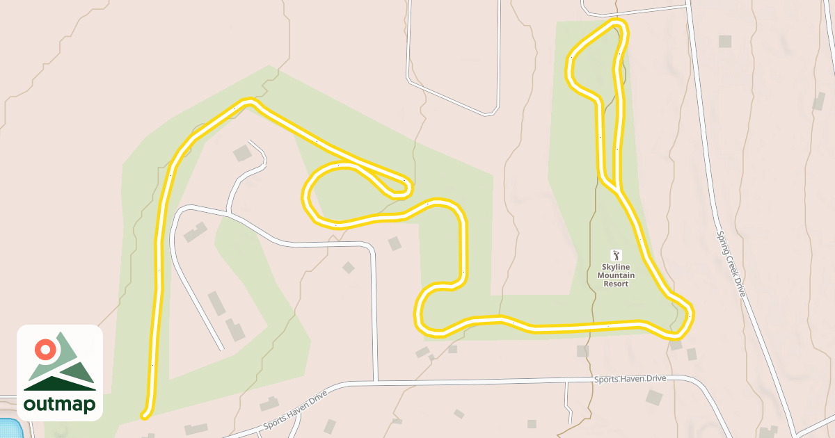 Map of Fairview Nordic Track