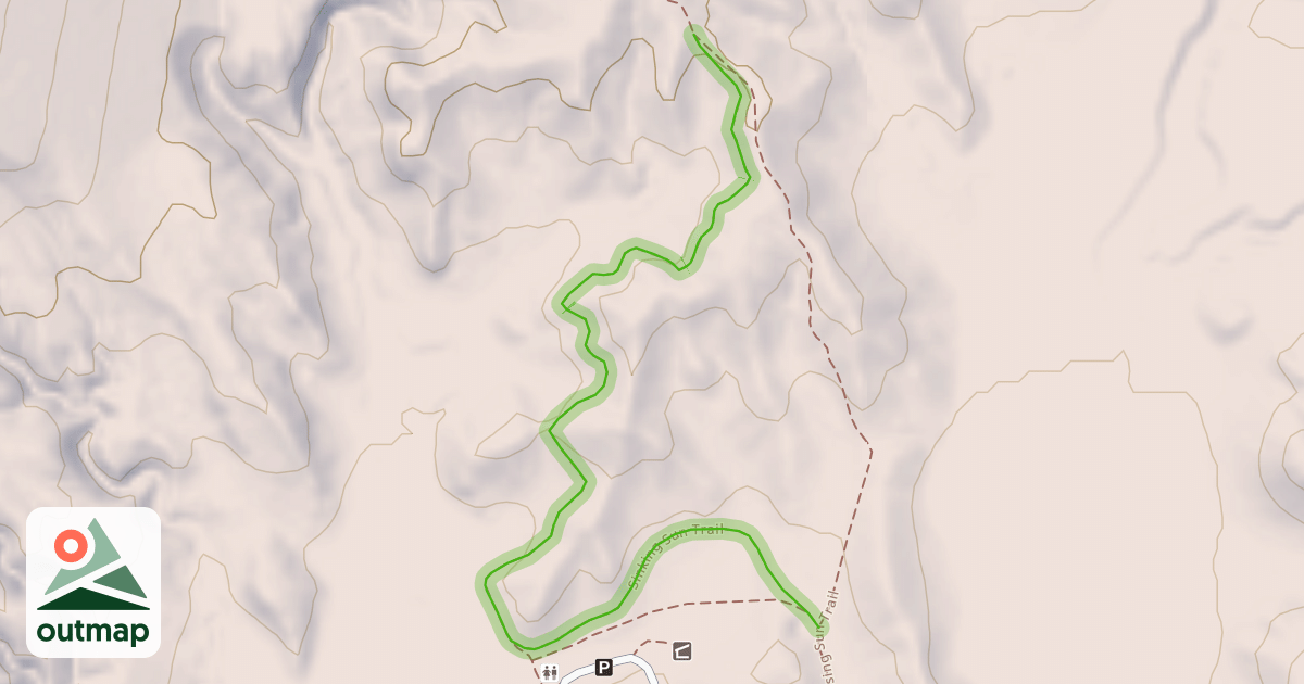 Map of Sinking Sun Trail