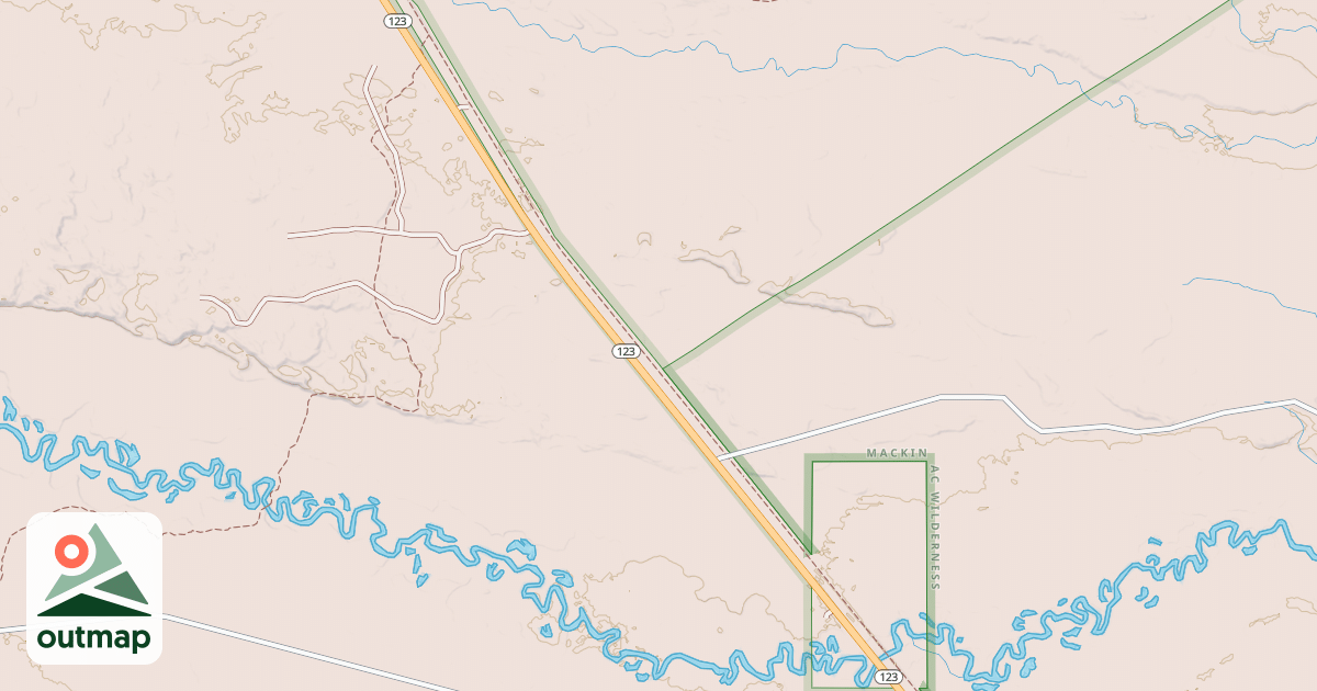 Map of St. Ignace To Trout Lake Route
