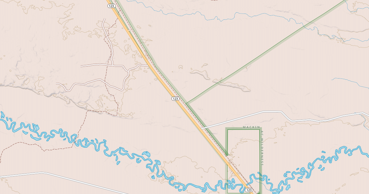 Map preview of St. Ignace To Trout Lake Route