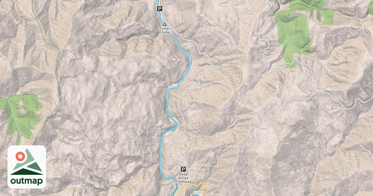 Map of ILLINOIS RIVER