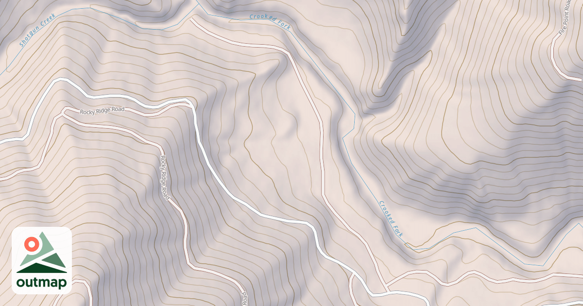 Map of BOULDER CREEK