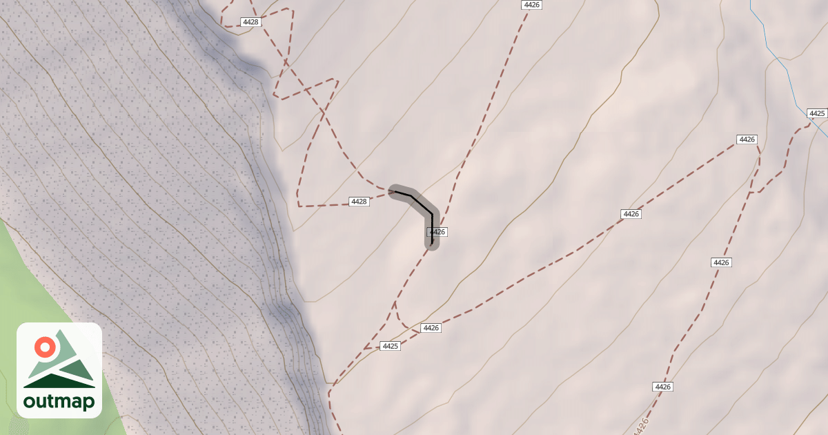 Map of Coyote Wall Trail #4428