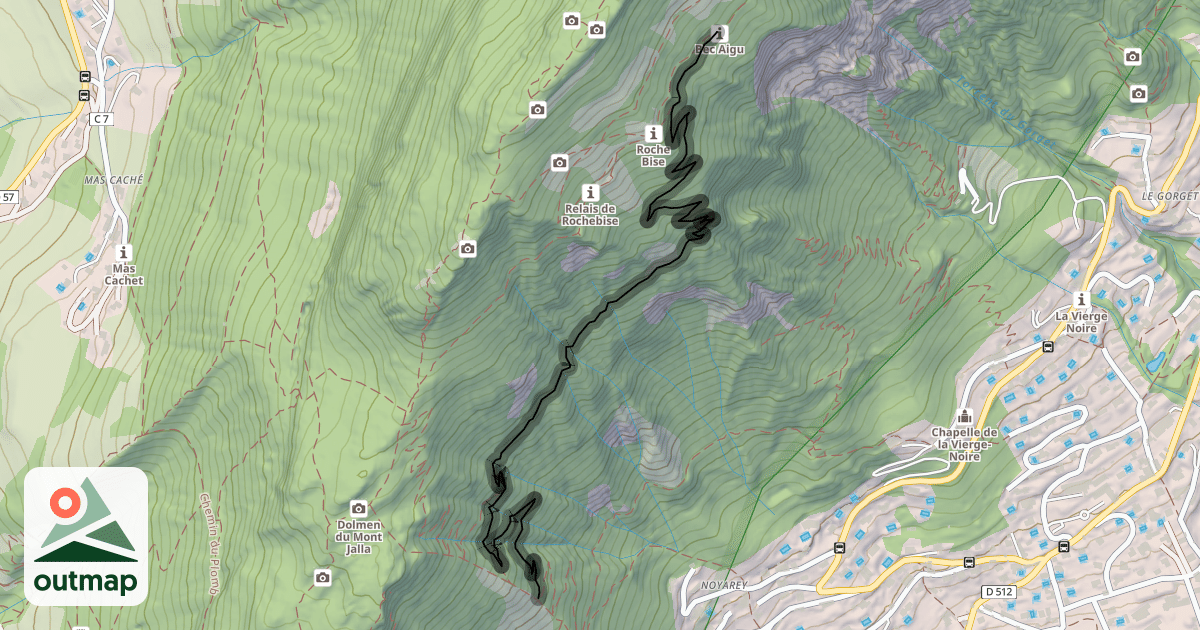 Map of Sentier du Bec du Corbeau