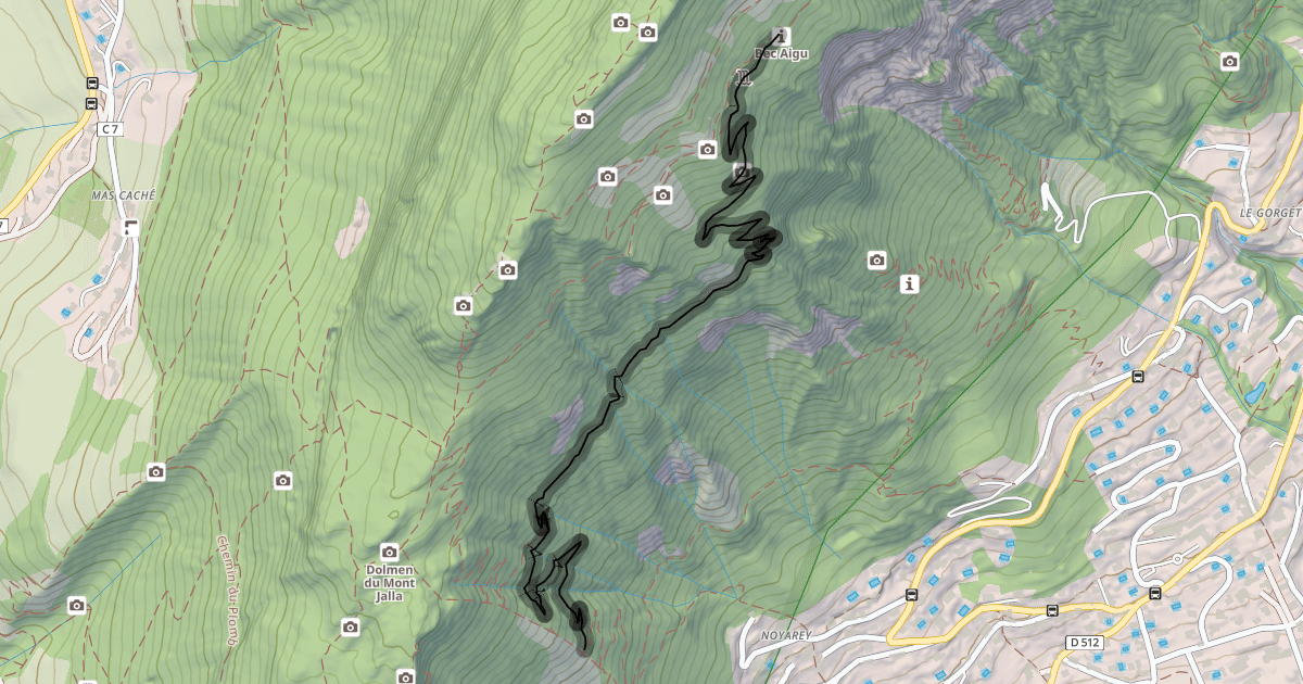 Map preview of Sentier du Bec du Corbeau