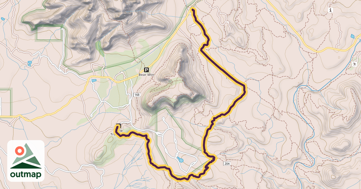 Map of Cockscomb Trail