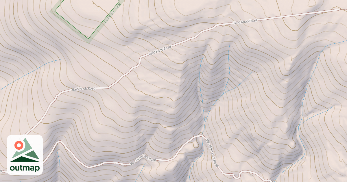 Map of BALD KNOB