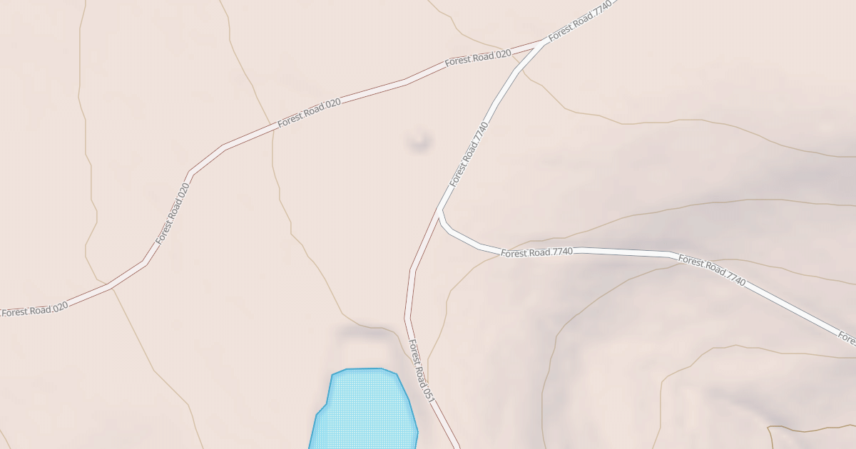 Map preview of USFS National Forest System Roads {09F302C1-E4E8-4330-AC81-EA863A3E75BF}