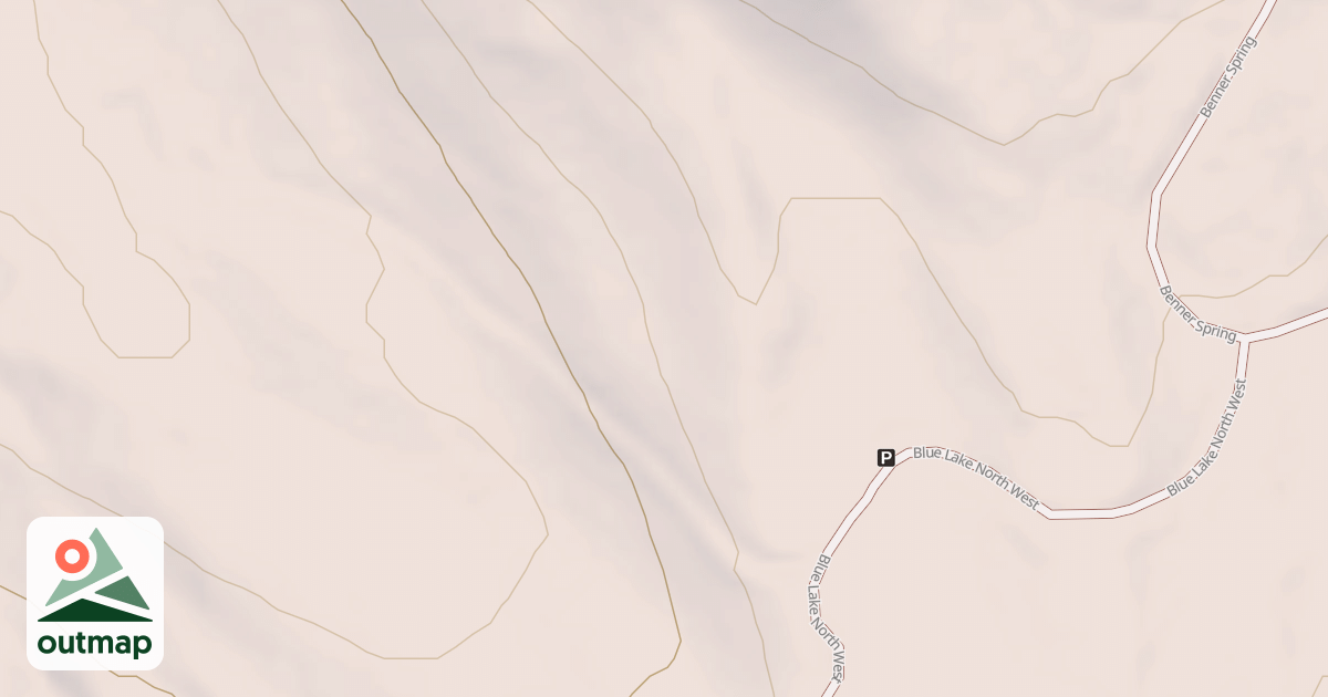Map of BLUE LAKE NORTH WEST