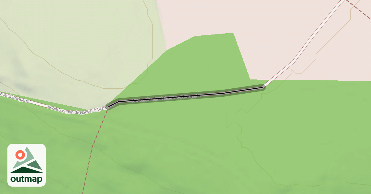 Map of Ancien chemin de Hanvec à Brasparts