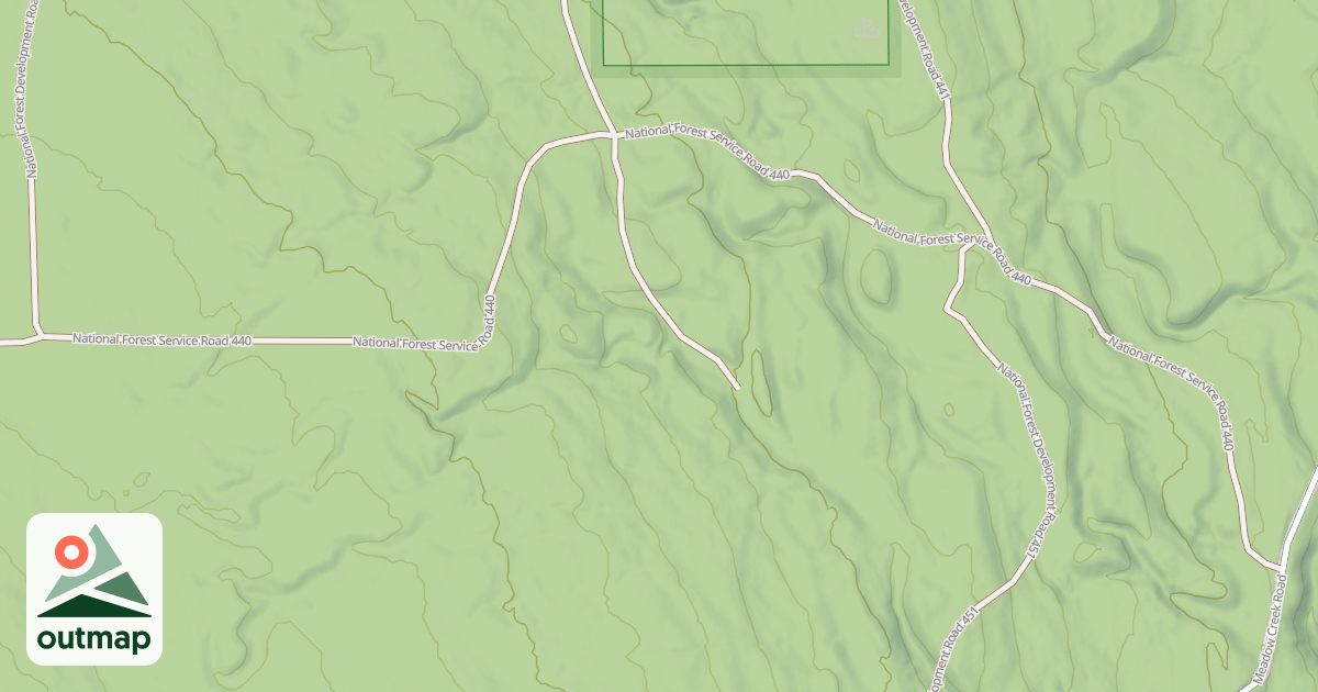 Map of EAST HUCKLEBERRY