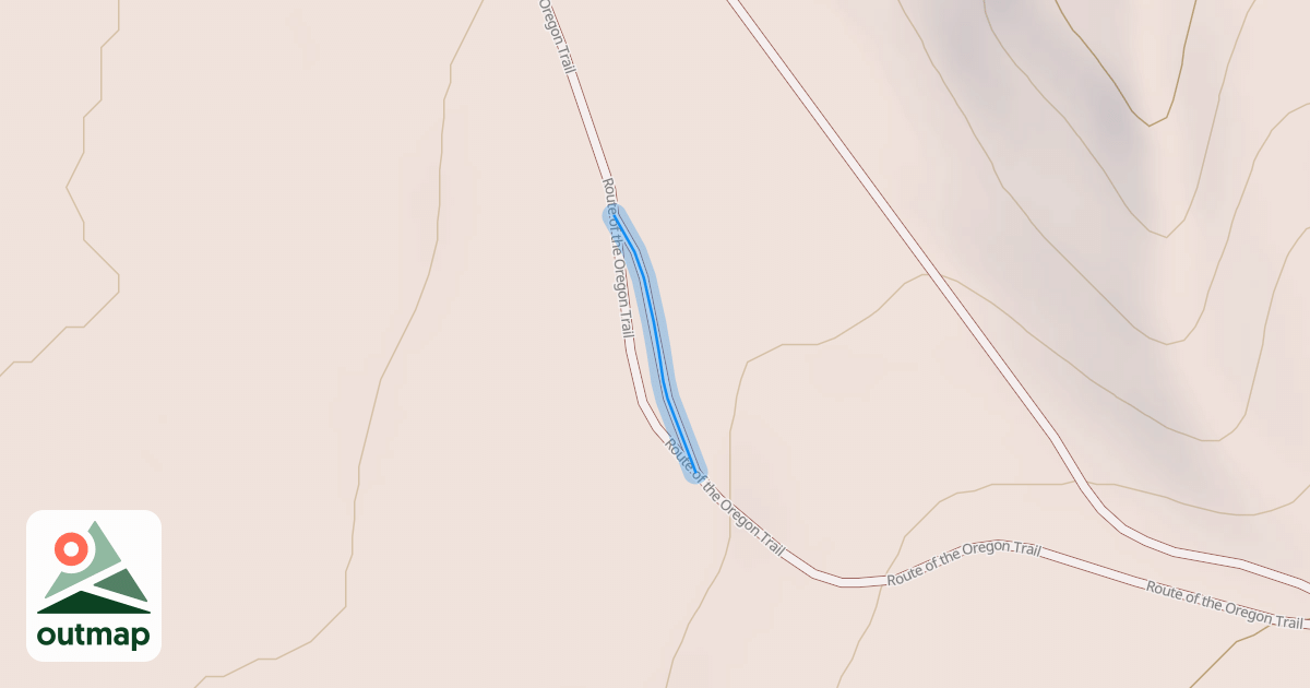 Map of Route of the Oregon Trail