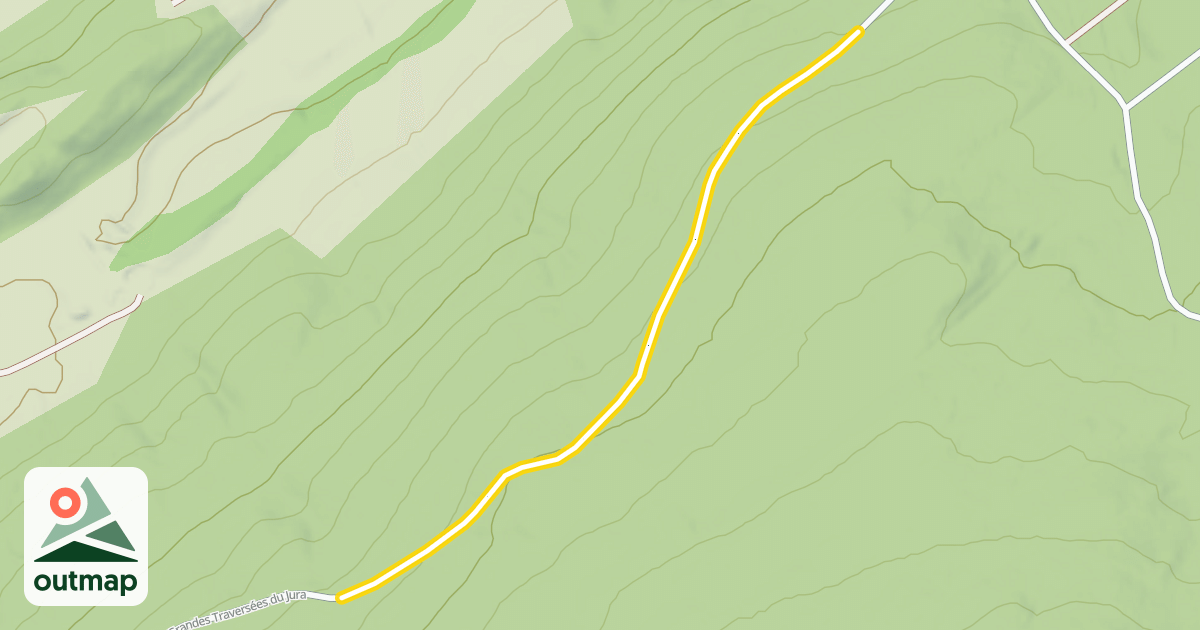Map of Grandes Traversées du Jura