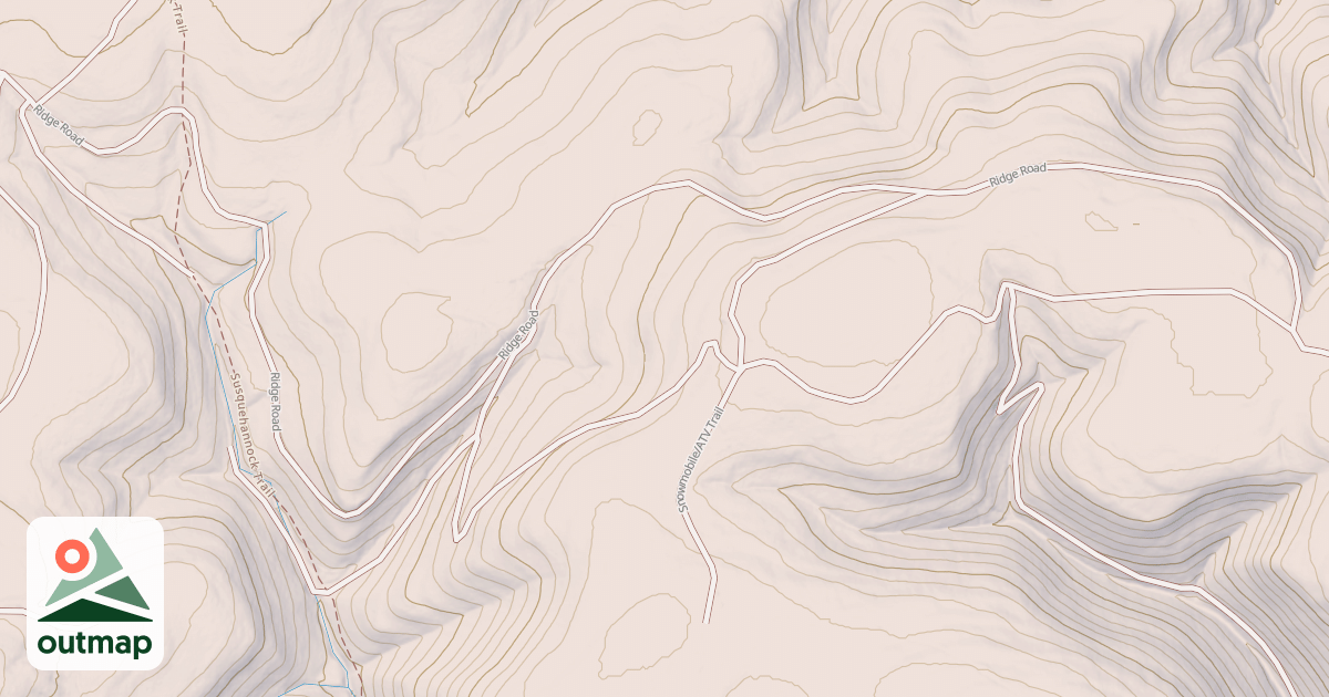 Map of Susquehannock State Forest ATV Trail