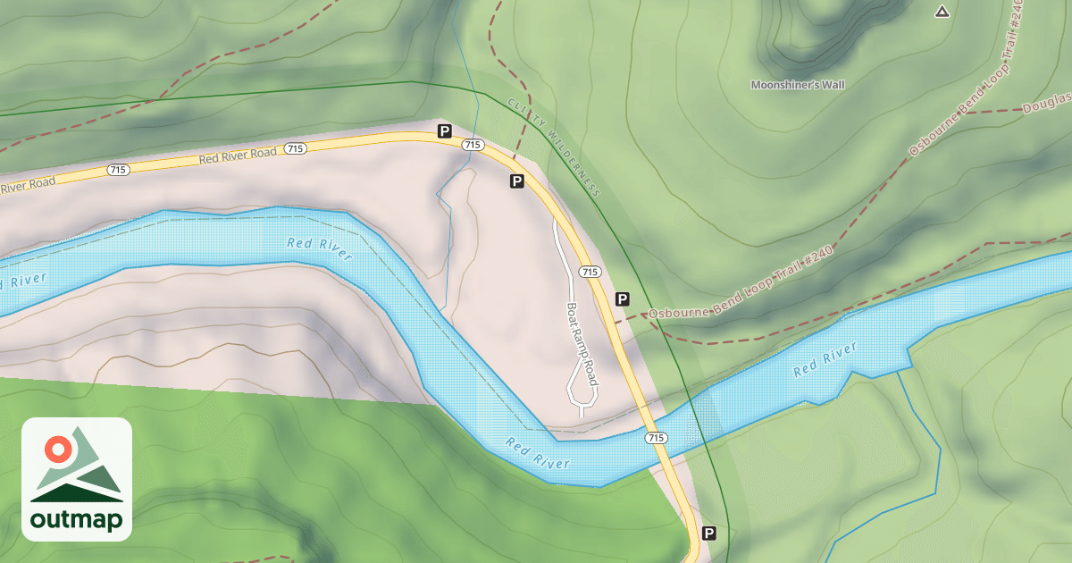 Map of BOAT RAMP ROAD