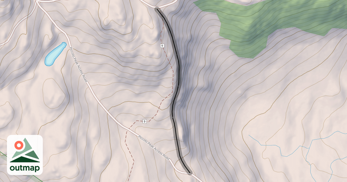 Map of Crocodile Ridge Traverse