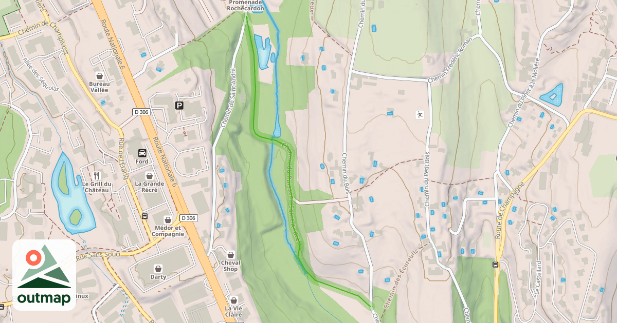 Map of Chemin du Ruisseau Saint-André