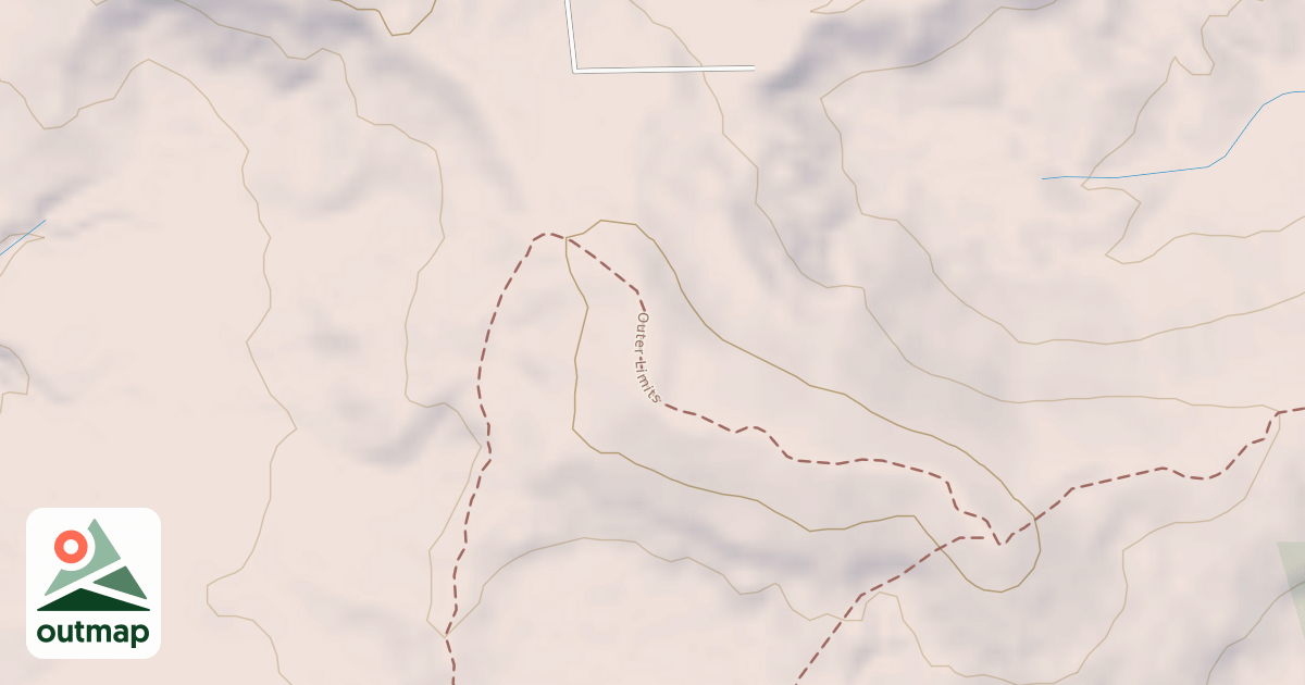 Map of Alien Run Trail (Outer Limits Loop)