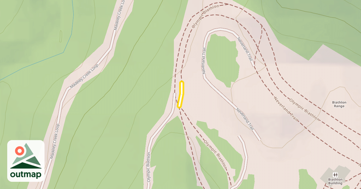 Map of Olympic Biathlon