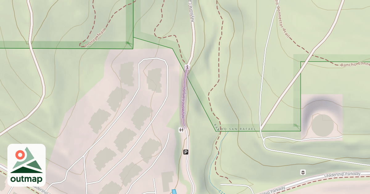 Map of Keystone Canyon