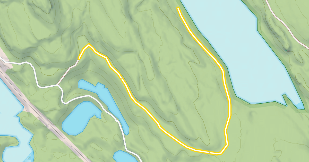 Map preview of Upper Stillwater to Dog Lake