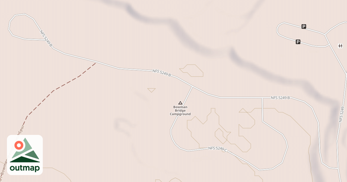 Map of BOWMAN MAIN CAMP LOOP