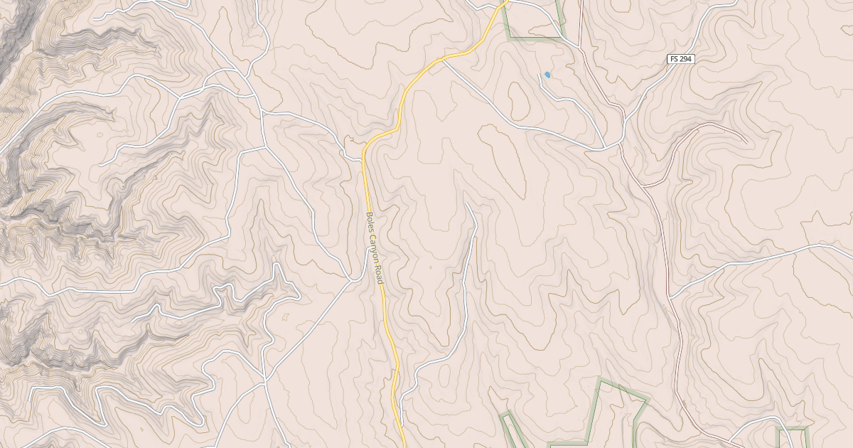 Map preview of BOLES CANYON