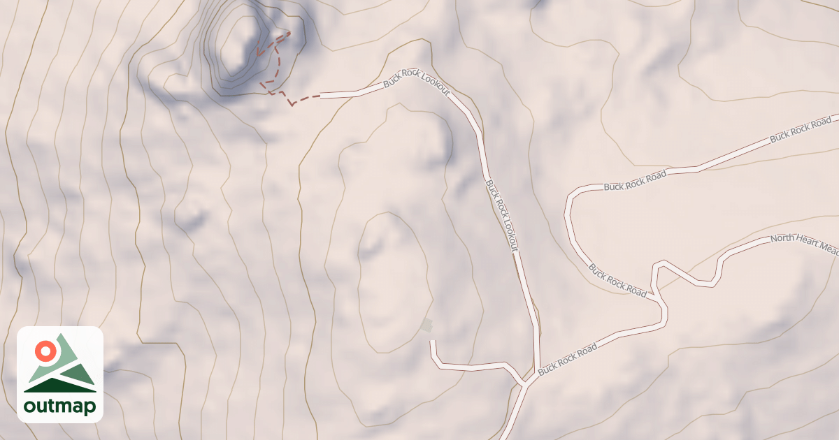 Map of BUCK ROCK L.O.