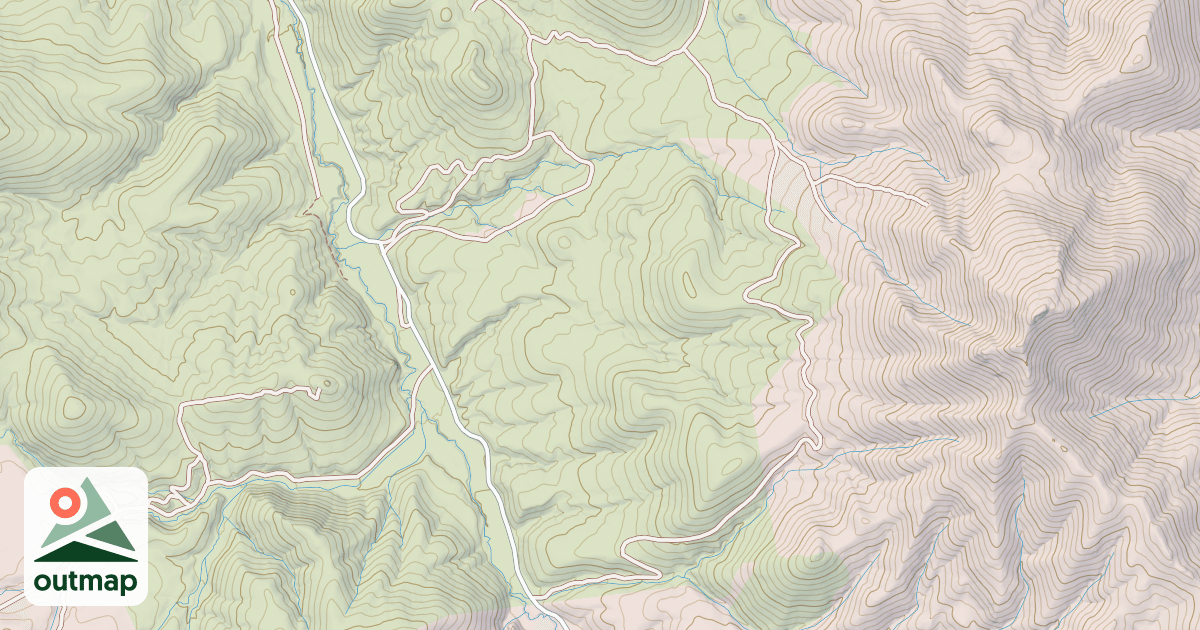 Map of SABIE MOUNTAIN