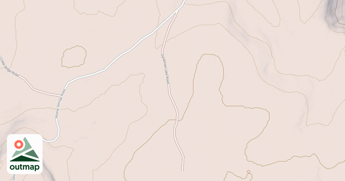 Map of DYNAMITE LAKE