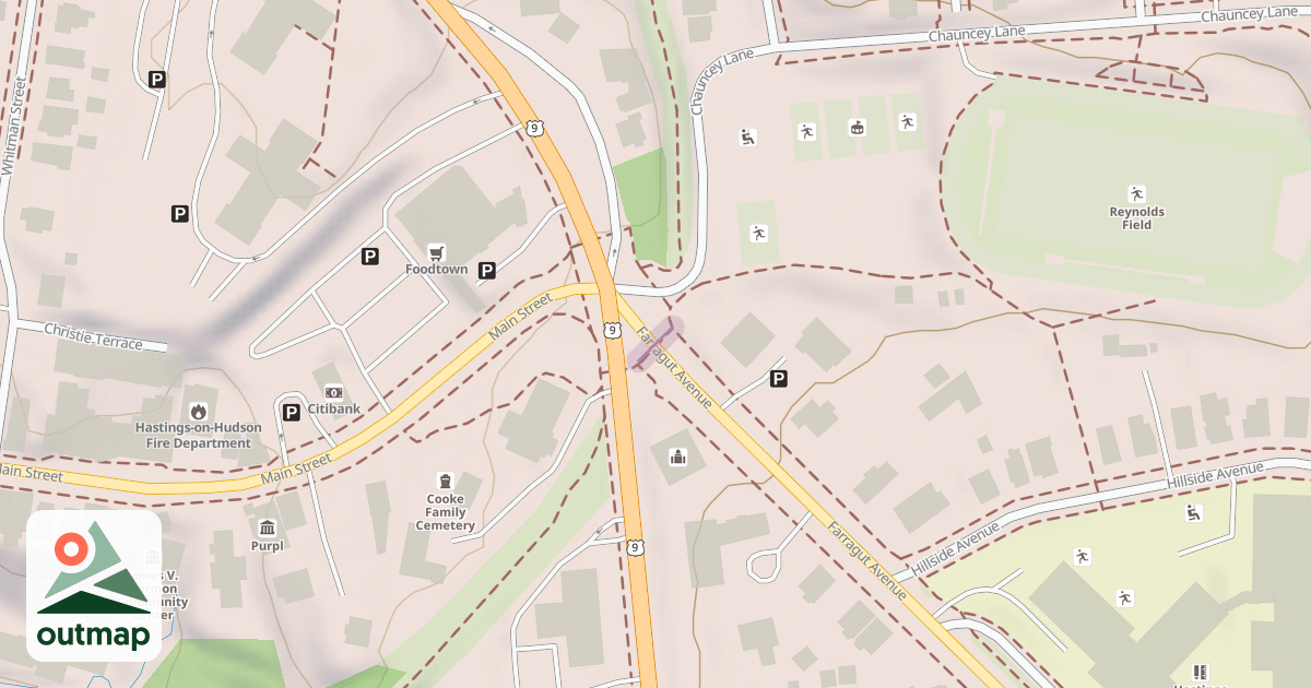 Map of Farragut Avenue Sidewalk