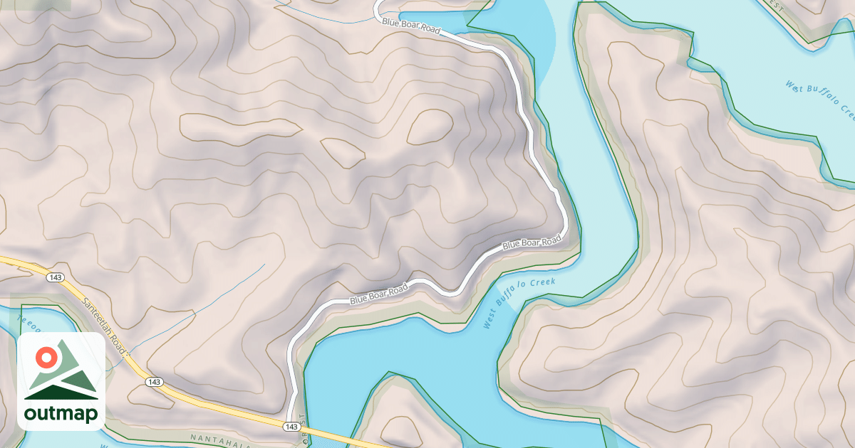 Map of BLUE BOAR