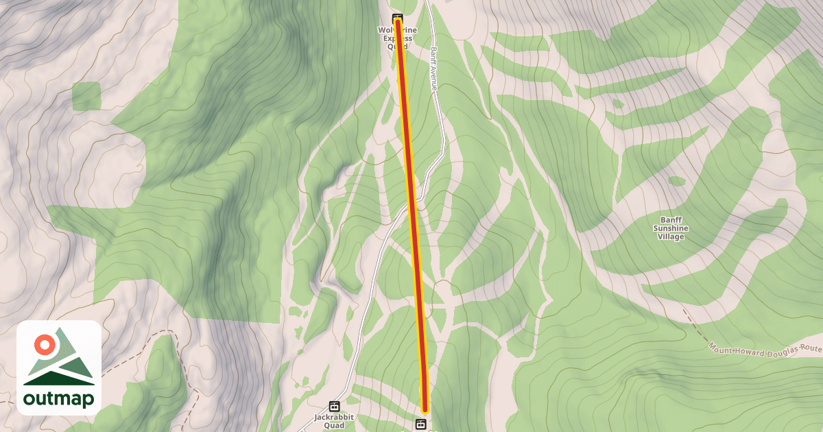 Map of Wolverine Express Quad