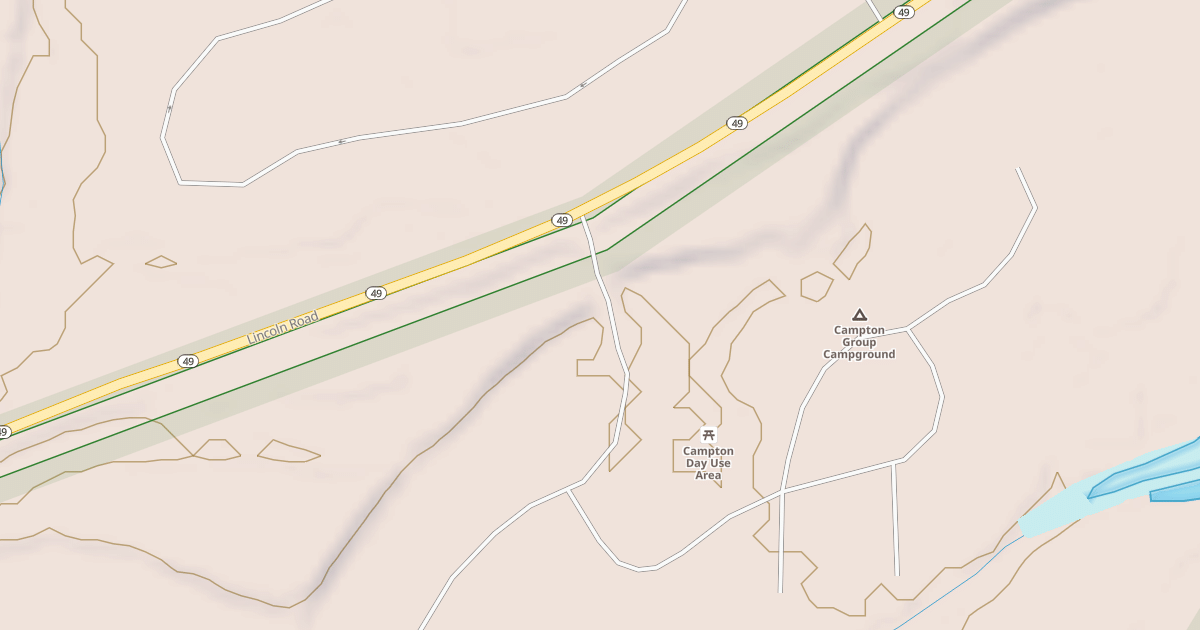 Map preview of CAMPTON RECREATION AREA