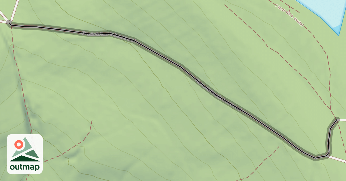 Map of Chemin du Tour du Mont Levatel
